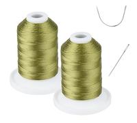 Resistente ai raggi UV - Simthread 100% poliestere legato filo Tex 69 (12wt) - 230 m x 2 bobine NP-Green