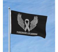 Resistente Ai Raggi Uv Striscione Da Giardino Parkinson'S Awareness Bandiera Da Cortile All'Aperto Bandiera Da Giardino Per Giardino, Cortile, La Fattoria All'Aperto, 3X5 Ft