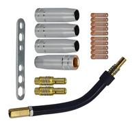 Resistente al calore Saldato Presa Luce Set Bolt Neck Plan Permanente Costruzione in Metallo Elementi di Cambiamento Facile Accessori Ugello Saldatura Permanente