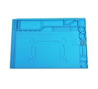 Resistente al calore Saldatura Mat 45x30cm Blu Silicone Lavoro Pad Per Elettronica Riparazione Brasatura Station Kit Antiscivolo Per Strumento Superficie