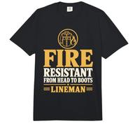 Resistente al Fuoco dalla Testa agli Stivali Lineman Arc Flash Lineman Comfort Colors Adult Heavyweight T-Shirt