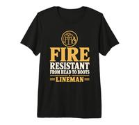 Resistente al Fuoco dalla Testa agli Stivali Lineman Arc Flash Lineman Maglietta Premium