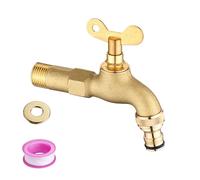 Resistente al gelo Rubinetto esterno azionato Doppio Controllo Flussi Beccucci dell'acqua a prova di ghiaccio Rubinetto a chiave per il freddo Rubinetto per giardino Rubinetto esterno con serratura in