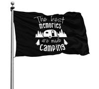 Resistente Alle Intemperie Bandiere Da Giardino Con Occhielli Bandiera The Best Memories Are Made Camping 90X150Cm Flags Per Celebrazione All'Aperto Ristoranti