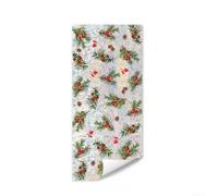 Resistente alle intemperie finestra vacanza aggrappa Red Berry Design | Per finestre, porte in vetro da ufficio, vetrate, specchi, creando un'atmosfera invitante per le vacanze
