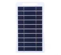 Resistente alle intemperie Slim 2W singolo per cristallo Silicon Solar Panel Output 5V, leggero portatile scheda di ricarica solare per viaggi all'aperto campeggio escursionismo ricarica cellulare GPS