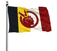 Resistente Allo Scolorimento Bandiera Decorative Bandiere Da Giardino Flag Of The American Movement Adult 90X150Cm Bandiera Pirata Per Esterno Ristoranti Balcone