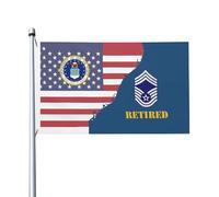 Resistente Allo Scolorimento Bandiera Pirata Force E9 Chief Master Ser_Geant Re_Tired Bandiere Da Balcone Decorative Striscioni Di Bunting Per Conferenza All'Aperto Ristoranti 90X150Cm