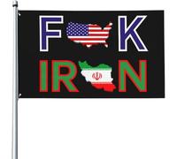 Resistente Allo Scolorimento Bandiera Pirati Iranian Flag God Bless American Classica Per Interno Esterno Balcone 90X150Cm