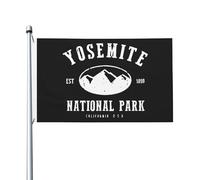 Resistente Allo Scolorimento Bandiera Yosemite National Park Bandiere Da Balcone Durevole Flag Per Parata Balcone All'Aperto 90X150Cm