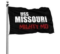 Resistente Allo Scolorimento Flags Classica Bandiere Da Balcone Usn Us Navy Bb 63 Uss Missouri 90X150Cm Bandiere Da Giardino Per Esterno Balcone Conferenza