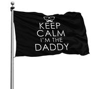 Resistente Allo Scolorimento Flags Doppia Cucitura Bandiere Da Balcone Keep Calm I'M The Daddy 90X150Cm Bandiera Pirata Per Decorazione Conferenza All'Aperto