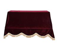 Resistente all'usura durevole bella copertura protettiva per pianoforte verticale per pianoforte per principianti (rosso)