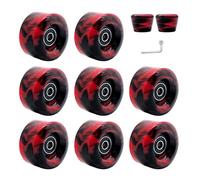 Resistente all'usura per doppia fila Skate Skateboard Roller Skate Quad Skate Sostituzione Con Cuscinetti Set Ruote Roller Skate