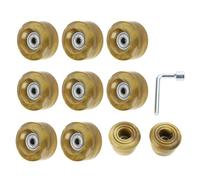 Resistente all'usura per doppia fila Skate Skateboard Roller Skate Quad Skate Sostituzione Con Cuscinetti Set Ruote Roller Skate
