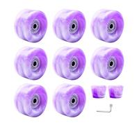Resistente all'usura per doppia fila Skate Skateboard Roller Skate Quad Skate Sostituzione Con Cuscinetti Set Ruote Roller Skate