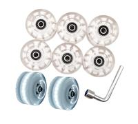 Resistente all'usura per doppia fila Skate Skateboard Roller Skate Quad Sostituzione Con Cuscinetti Doppia fila Pattinaggio Ruota