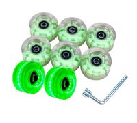 Resistente all'usura per doppia fila Skate Skateboard Roller Skate Quad Sostituzione Con Cuscinetti Doppia fila Pattinaggio Ruota