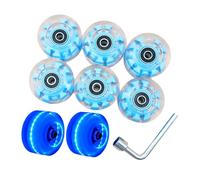 Resistente all'usura per doppia fila Skate Skateboard Roller Skate Quad Sostituzione Con Cuscinetti Doppia fila Pattinaggio Ruota