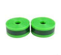 Resistente all'usura per la protezione del pneumatico della bicicletta TPU | Larghezza 34 mm, adatta a ruote 700C e 27,5, confezione da 2, design verde e nero, semplice installazione fai da te