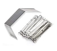 Resistente Clip per Raccoglitore in Ferro a 2 Fori, Elementi di Fissaggio per File da 50 Pezzi per Carta A4 da 350 Fogli, con Passo del Foro di 80 Mm, Leggero e Resistente
