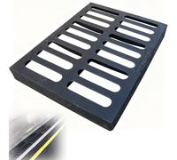 Resistente copertura per pozzetto in ferro duttile per esterni, 40 x 60 x 4 cm, ideale per parcheggi industriali, sentieri, aree commerciali ty accesso alle fognature