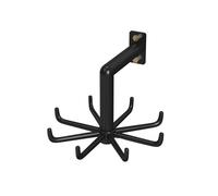 Resistente corda per saltare e Hula Hoop Storage Rack - Ganci in metallo per attrezzature fitness nizer elegante casa palestra espositore (latte)