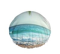 Resistente cuffia da a Beach Scenic Bath Hat riutilizzabile elastico idrorepellente in poliestere per uomo donna
