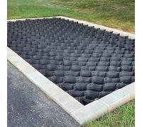 Resistente griglia a terra in HDPE per giardino e patio, altezza 2,4 cm, per parcheggio su ghiaia, 3 x 4 m, ritenzione della sabbia/terra, disponibile in larghezze da 3,2/6,5/10/13/16/6 m