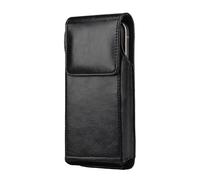 Resistente Marsupio per Smartphone Carte Design Ergonomico Morbido PU Telefono Borsa Confortevole Trasportare Marsupio per Telefoni, Borsa Verticale Nero, 3XL