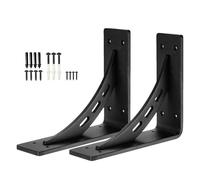 resistente per asta 'armadio, supporti di montaggio resistenti | angolare a L per montaggio a parete, per familiari, amici, cucina, garage, fattoria, interni ed esterni, scaffalature