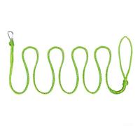Resistente per lenza intrecciata con moschettone in acciaio inossidabile per kayak e canoa ormeggio verde fluorescente corda gialla per rimorchio e attracco sicuro della barca lunghezza 1,8 m (F)
