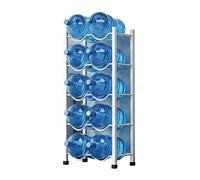 Resistente scaffale per bottiglie d'acqua da 5 galloni - grande capacità impilabile nizer per brocche e refrigeratori - Supporto per dispenser d'acqua a doppia fila