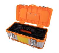 Resistente scatola per attrezzi con scomparti staccabili e meccanismo di bloccaggio sicuro per uso in cantiere (35,6 cm)