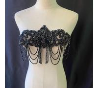 Resistente Strass Perline Toppa Fai da Te Costumi Abito da Sera Applique