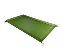 Resistente telo per tenda in colore verde con tessuto Oxford 210D resistente agli strappi e cinghie angolari rimovibili per una installazione sicura come strato di base impermeabile per tende da