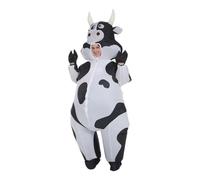 Resistente tuta da mucca in PVC, ideale per danza, commedia, atti e attività di celebrazione, costume da mucca per bambini
