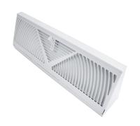 Resistente ventola rotonda da pavimento da 38 cm, controllo dei flussi d'aria regolabili, pannello staccabile in acciaio rivestito resistente per angolo a parete Ventilazione regolabile a pavimento
