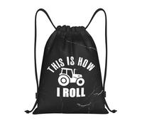 Resistente Zaino Sportivo This is How I Roll Funny Farmer Or Farming Tractor Pratico Borsa da Viaggio 36x42cm per Palestra,Viaggi,Scuola