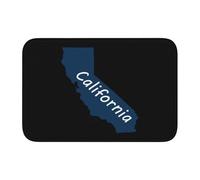 Resistente Zerbini per esterni California Terrain Map Soft Cozy Absorbent Tappeto da Cucina Indietro 40×60cm per Ufficio,Cucina,WC