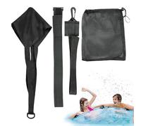 Resistenza alla media del nuoto: addestramento acquatico, cintura da traino, cintura da nuoto fissa, piscina di resistenza per preparazione, allenamento fitness, centro