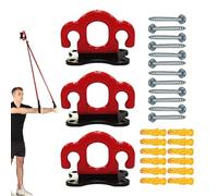 Resistenza Band Hooks, Ceiling Mounted Hook Workout, Set di 3 Heavy Duty Strap Holders, Secure Anchoring System, Strength Training Physical Exercise, Home Gym Fitness Equipment