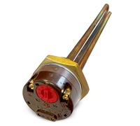 Resistenza bipolare coraz. 1500W con termostato a doppia sicurezza per bollitori