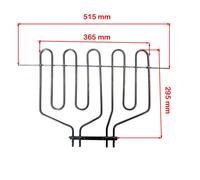 Resistenza Bistecchiera 295 x 496 mm Barbecue Grigliatutto Rodeo BARBY-Q HAPPY