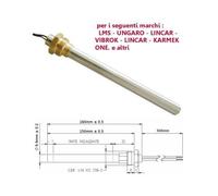Resistenza Candeletta Stufa a pellet 3/8 280W 160mm UNGARO KARMEK 150mm battuta