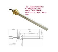 Resistenza Candeletta Stufa a Pellet 3/8 350W 170mm EdilKamin 160mm battuta