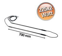 Resistenza corazzata doppia di sbrinamento 225 W x 2 da 700 mm per evaporatori 2