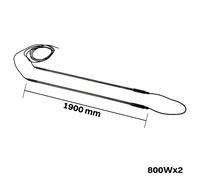 Resistenza corazzata doppia di sbrinamento 800 W x 2 da 1900 mm per evaporatori