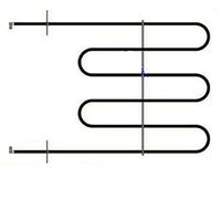 RESISTENZA FORNO COMPATIBILE ARISTON INDESIT INFERIORE 1200 W RE 3097