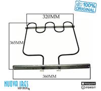 RESISTENZA FORNO INFERIORE 1000W 220V ARISTON SMEG ZANUSSI C00016435 ORIGINALE